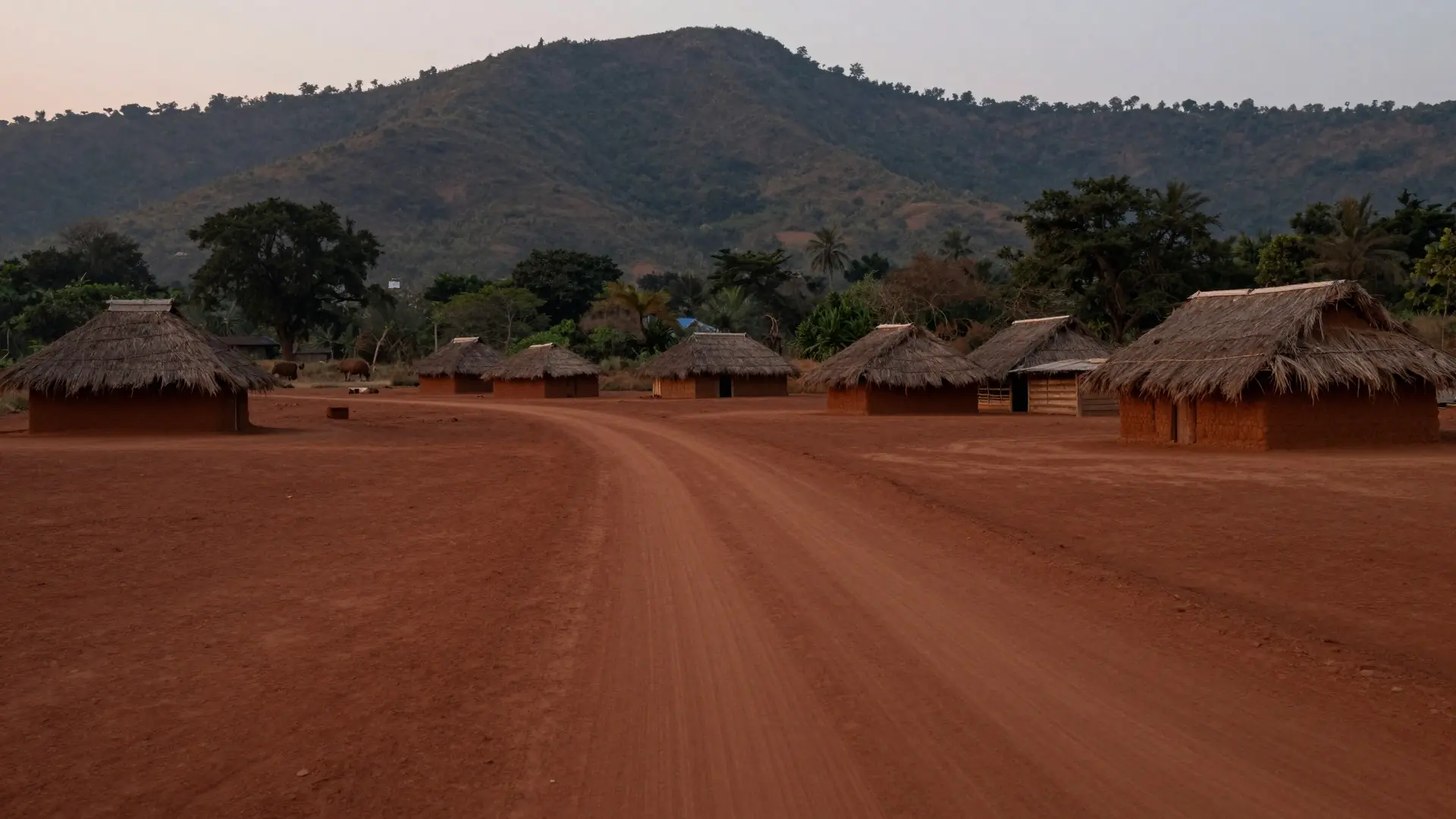 Illustration: rural village in the Narayanpur region, Chhattisgarh